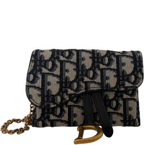 Christian Dior Nano Saddle Crossbody Belt Pochette Oblique
