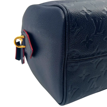Louis Vuitton Speedy 25 Bandouliere Monogram empreinte Leder marine / sehr gut Louis Vuitton