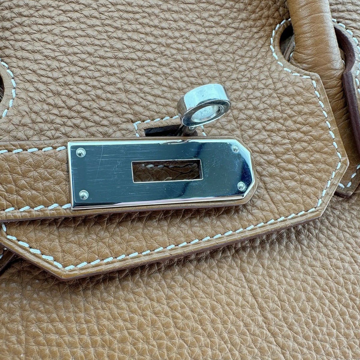 ANGEBOT DER WOCHE: Hermès Birkin Bag 35 Togo Leder braun Palladium Hardware 2011 / sehr gut Hermès