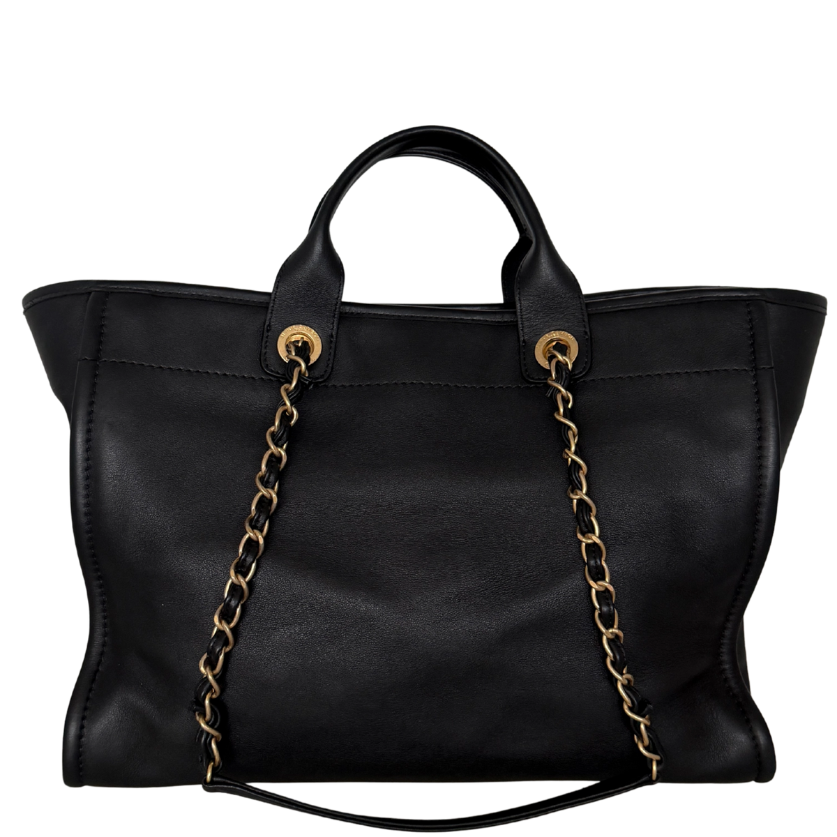 Chanel Deauville Leder Multicolor Tote Bag / sehr gut Chanel