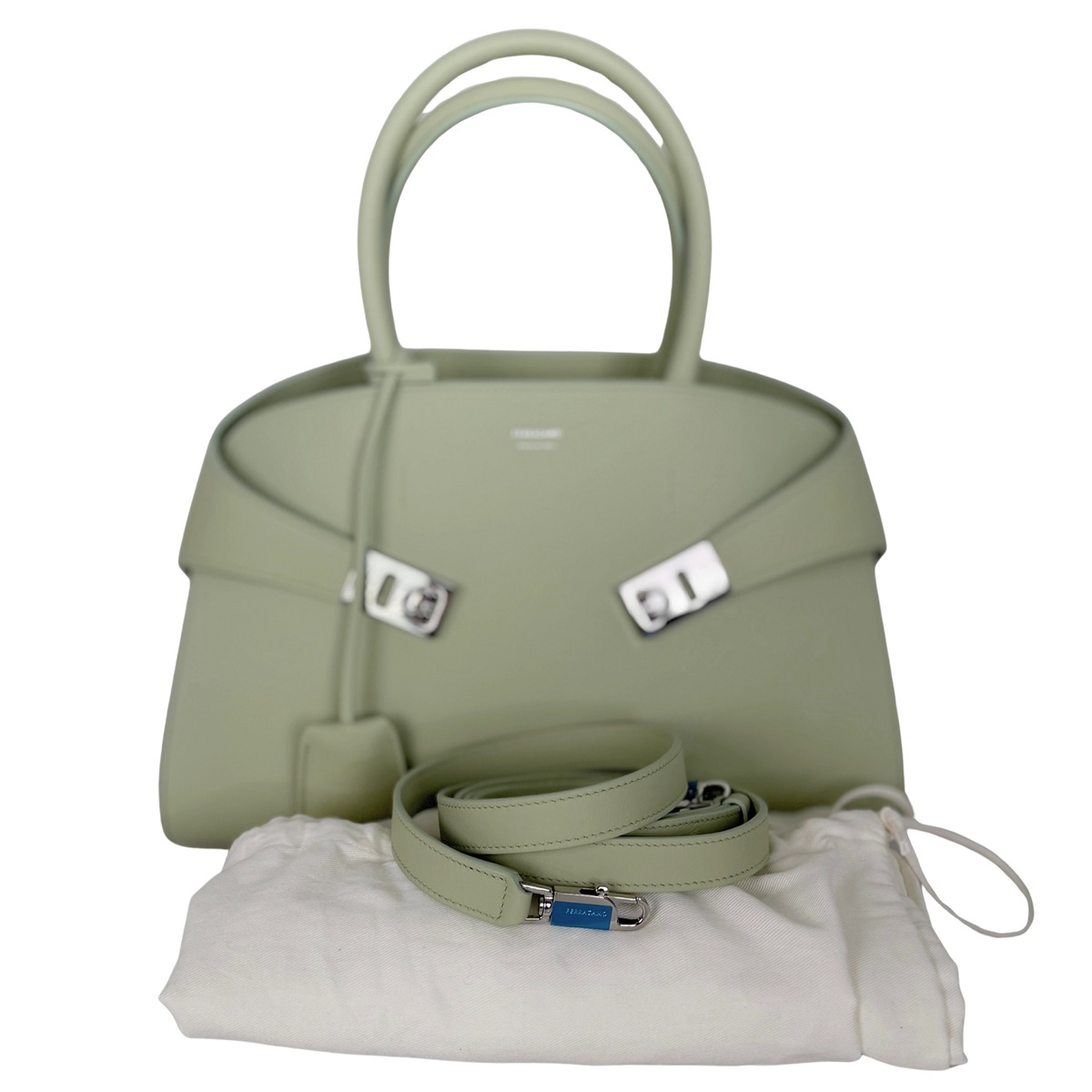 Salvatore Ferragamo HUG (M) Leder grün / sehr gut Salvatore Ferragamo