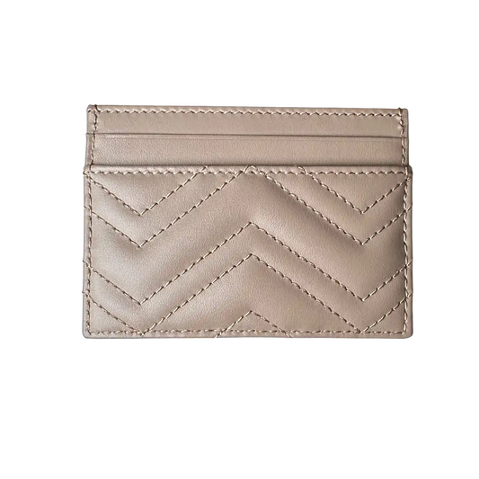 Gucci GG Marmont Kalbsleder Kartenetui Cardholder  poudre / neu Gucci