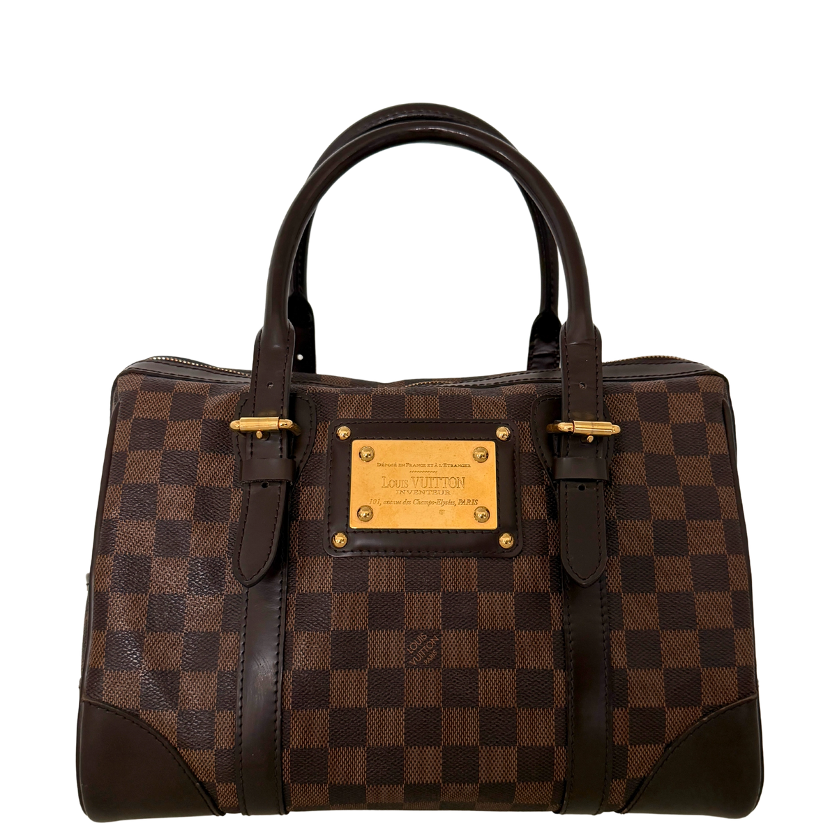 Louis Vuitton Berkeley Damier Ebene Handtasche / gut Louis Vuitton
