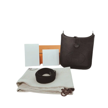 Hermès Evelyne 16 TPM Clemence Leder Palladium silber Hardware Fullset / neuwertig Hermès