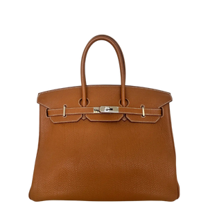 AANBIEDING VAN DE WEEK: Hermès Birkin Bag 35 Togo leder bruin Palladium hardware 2011