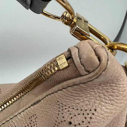Louis Vuitton Mahina Selene MM Tasche Leder Taupe / gut Louis Vuitton