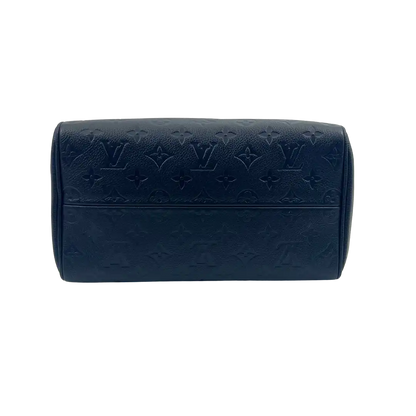 Louis Vuitton Speedy 25 Bandouliere Monogram empreinte Leder marine / sehr gut Louis Vuitton
