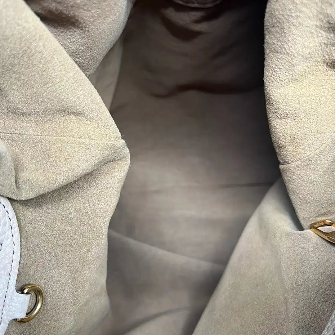 Louis Vuitton Mahina Selene MM Tasche Leder Taupe / gut Louis Vuitton