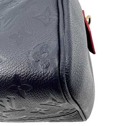 Louis Vuitton Speedy 25 Bandouliere Monogram empreinte Leder marine / sehr gut Louis Vuitton