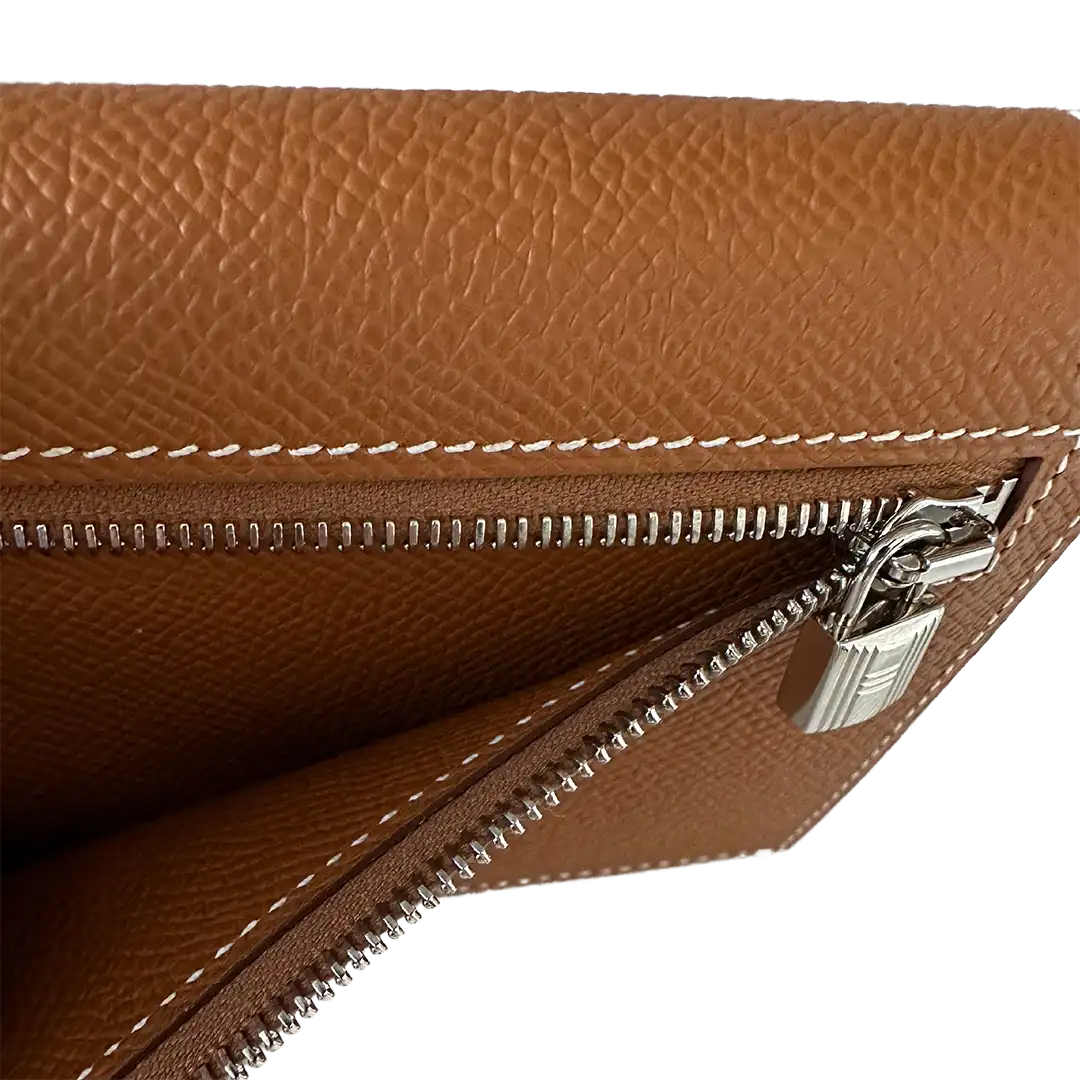 Hermès Epsom Kelly Pocket Compact Wallet Geldbörse braun / ungetragen Hermès