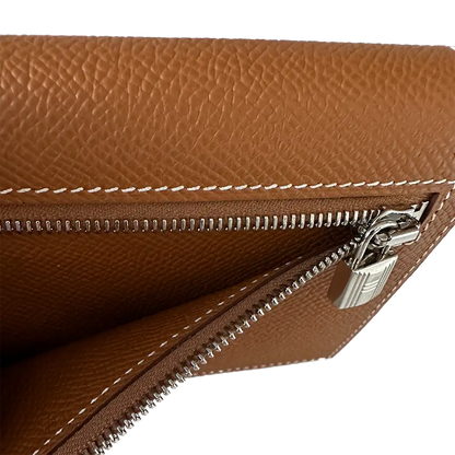 Hermès Epsom Kelly Pocket Compact Wallet Geldbörse braun / ungetragen Hermès