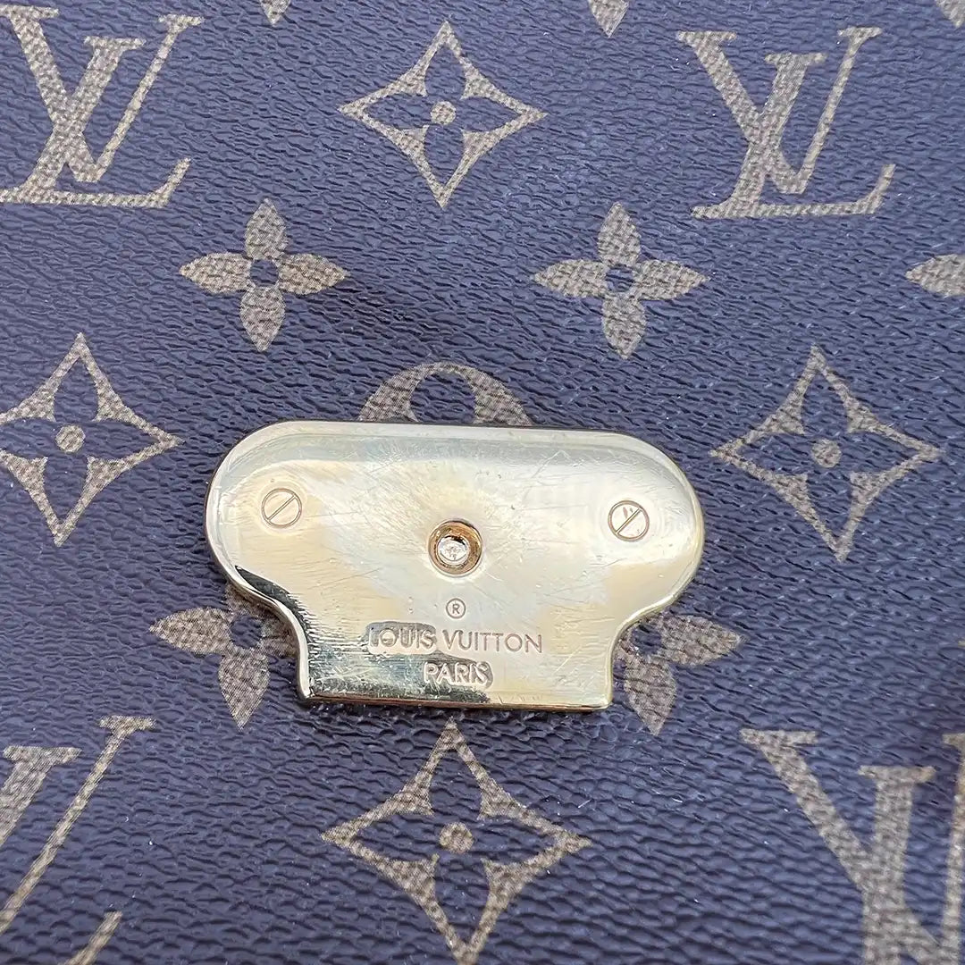 Louis Vuitton Saint Placide Monogram Canvas und Leder Tasche braun / sehr gut Louis Vuitton