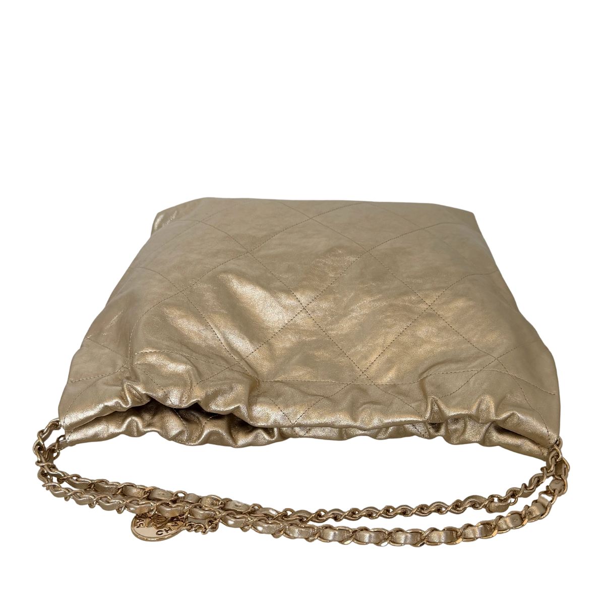 Chanel 22 mittelgroße Hobo Bag gold, goldene Hardware Fullset / sehr gut Chanel
