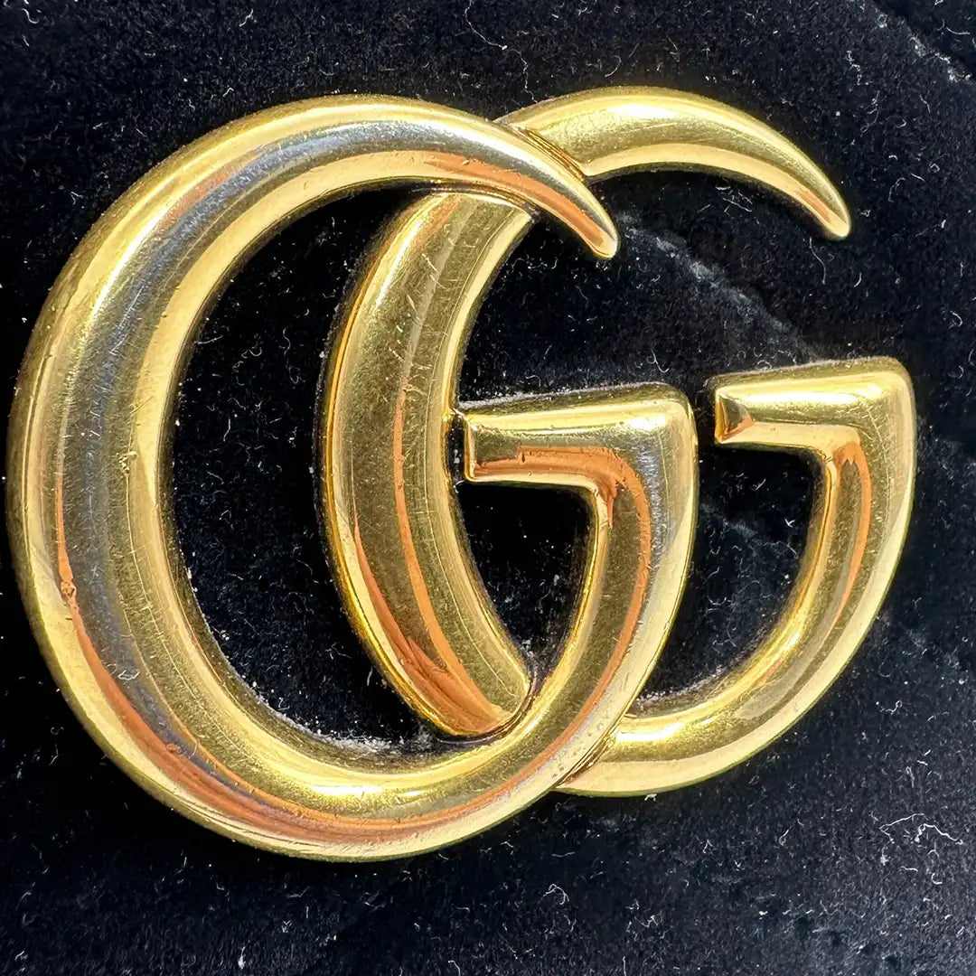 Gucci GG Marmont Samttasche schwarz / gut Gucci