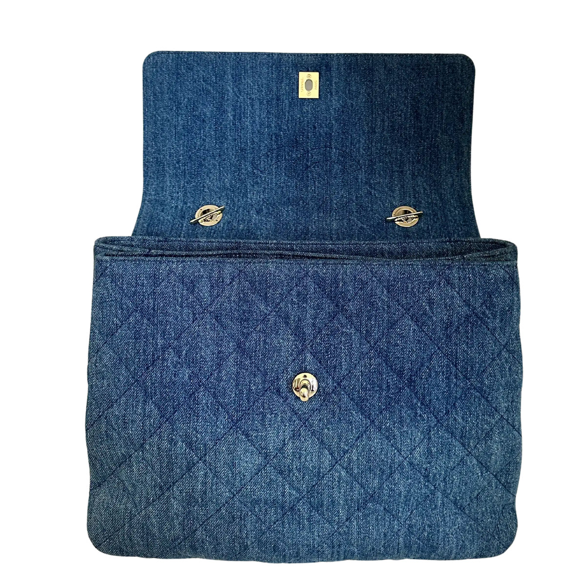 Chanel Trendy CC Top Handle Large Denim Blau / sehr gut Chanel