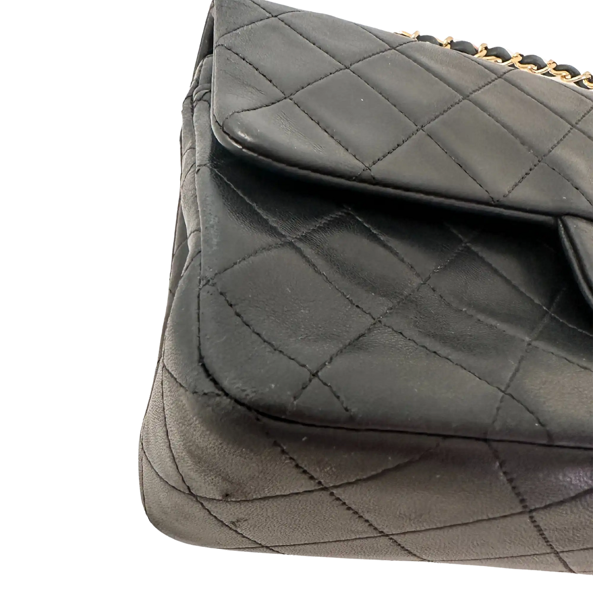 Chanel Timeless Vintage Double Flap Bag Lammleder schwarz Small/ gut Chanel