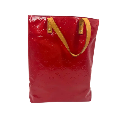 Louis Vuitton Vernis Reade MM Handtasche rot M91086 / gut Louis Vuitton