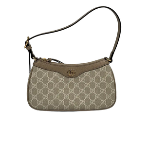 Gucci kleine Ophidia handtas beige GG Supreme canvas