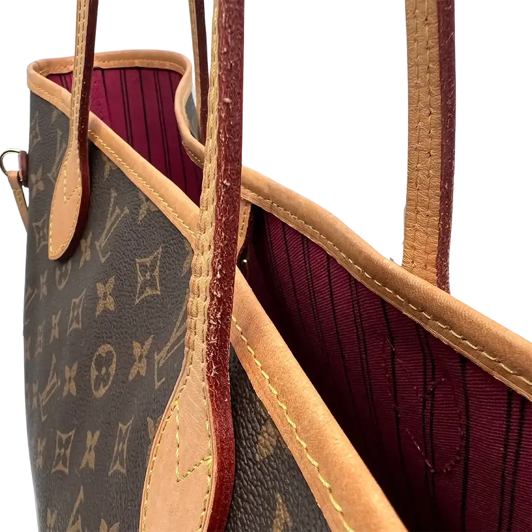 Louis Vuitton Neverfull MM Pivoine Monogram Canvas M41178 / gut Louis Vuitton