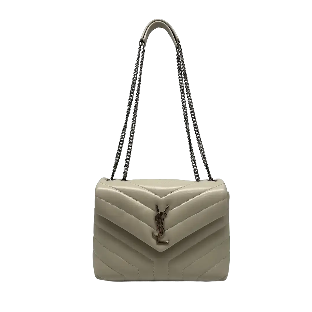 Saint Laurent LouLou Small Tasche beige-grau /gut Saint Laurent