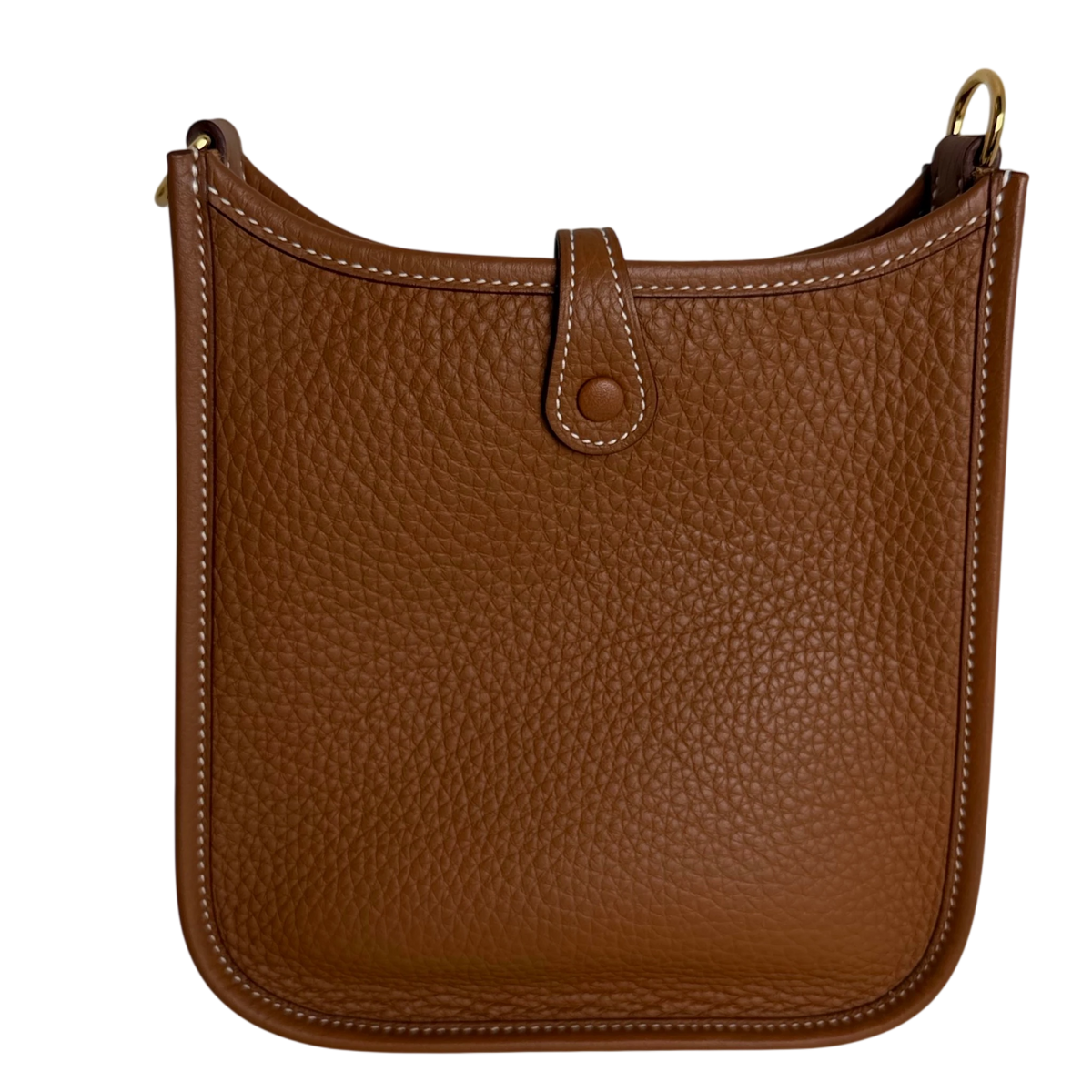 Hermès Evelyne 16 TPM Amazone Taurillon Clémence Gold Braun Gold – Ansicht 3