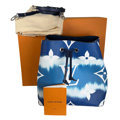 Louis Vuitton NéoNoé MM Escale Monogram Giant Blau Weiß Silber – Ansicht 10