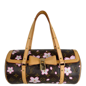 Louis Vuitton Papillon Cherry Blossom Monogram Murakami Braun Rosa