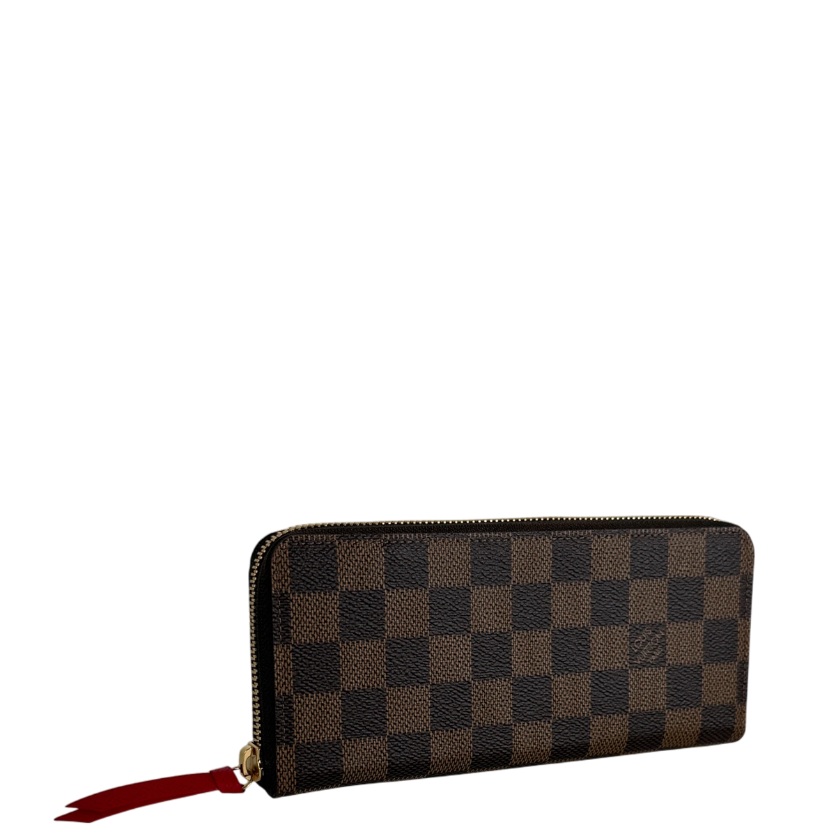 Louis Vuitton Portefeuille Clémence Damier Ebène Coquelicot Rot – Ansicht 2