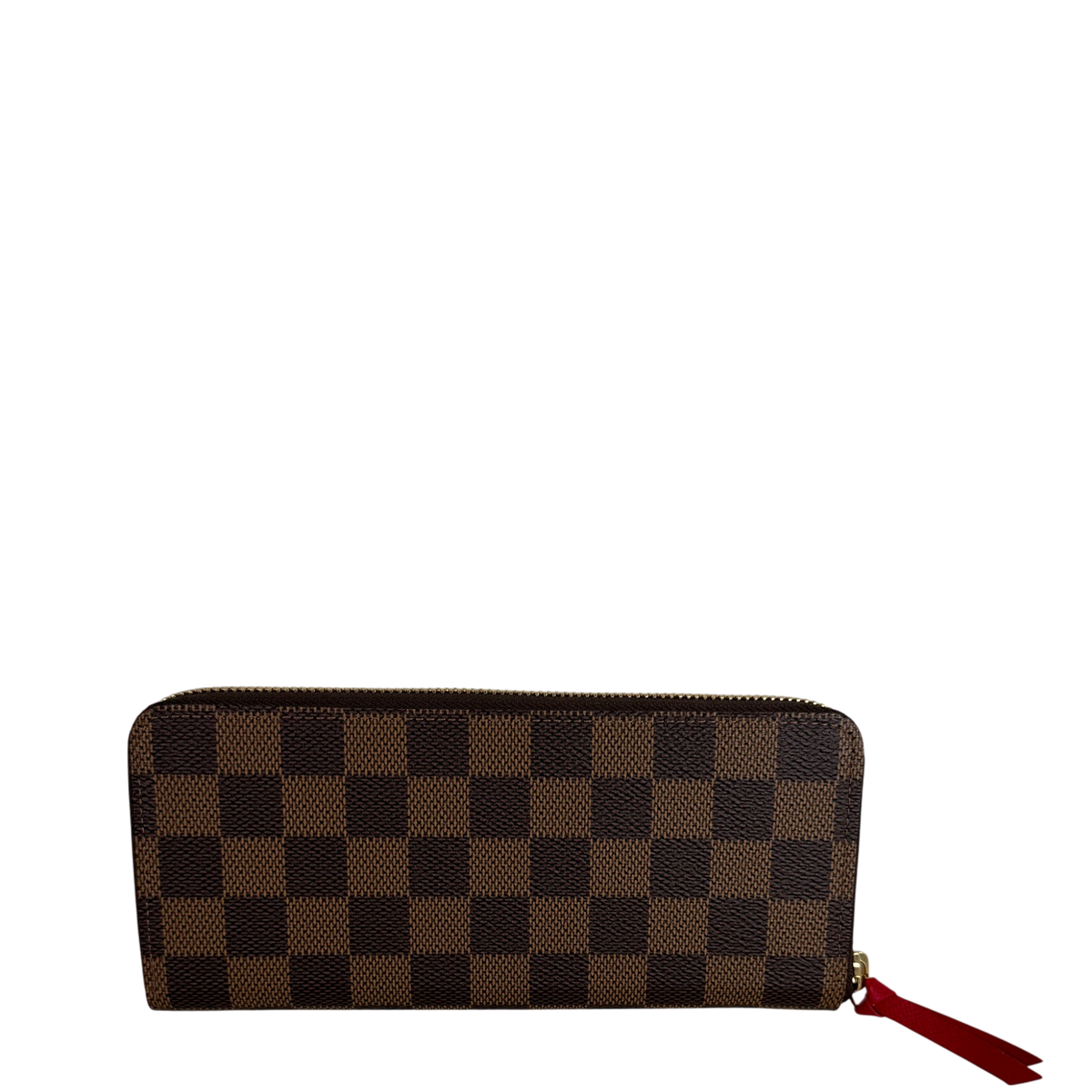 Louis Vuitton Portefeuille Clémence Damier Ebène Coquelicot Rot – Ansicht 3