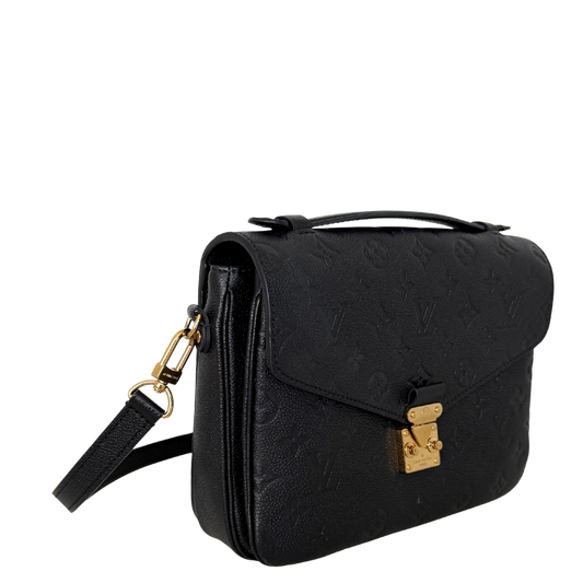 Louis Vuitton Pochette Métis Empreinte Leder M41487 Schwarz / sehr gut Louis Vuitton