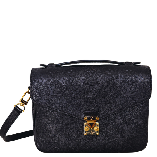 Louis Vuitton Pochette Métis Empreinte Leder M41487 Schwarz / sehr gut Louis Vuitton