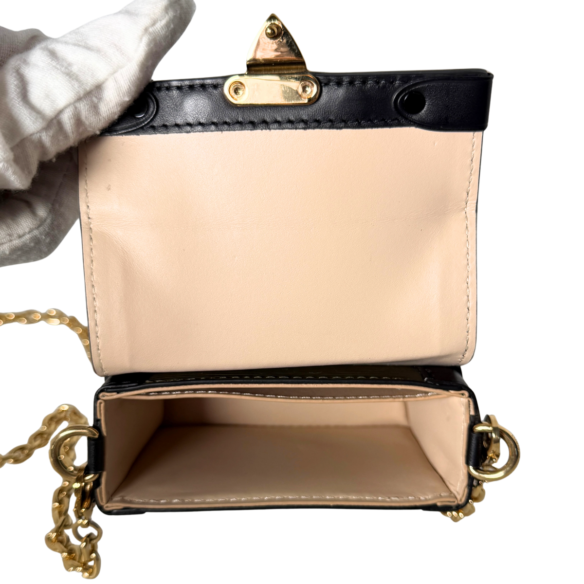 Louis Vuitton Petite Malle Handtasche Epi-Leder Olivgrün / sehr gut Louis Vuitton