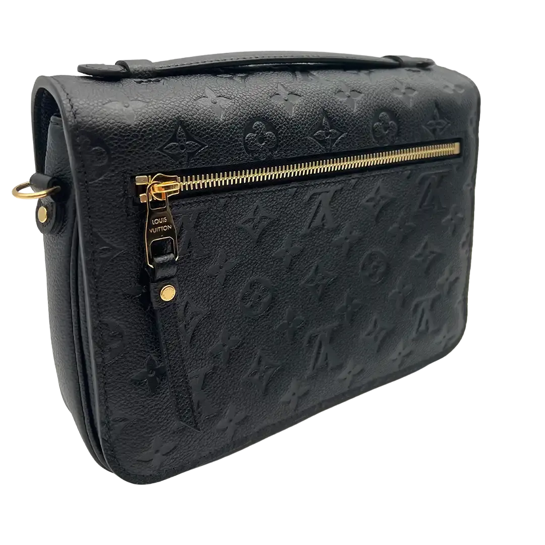 Louis Vuitton Pochette Métis Empreinte Leder schwarz / neu Fullset - Echtheitscheck