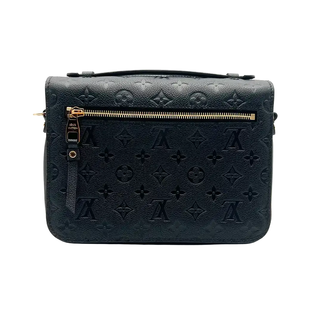 Louis Vuitton Pochette Métis Empreinte Leder schwarz / neu Fullset - Echtheitscheck