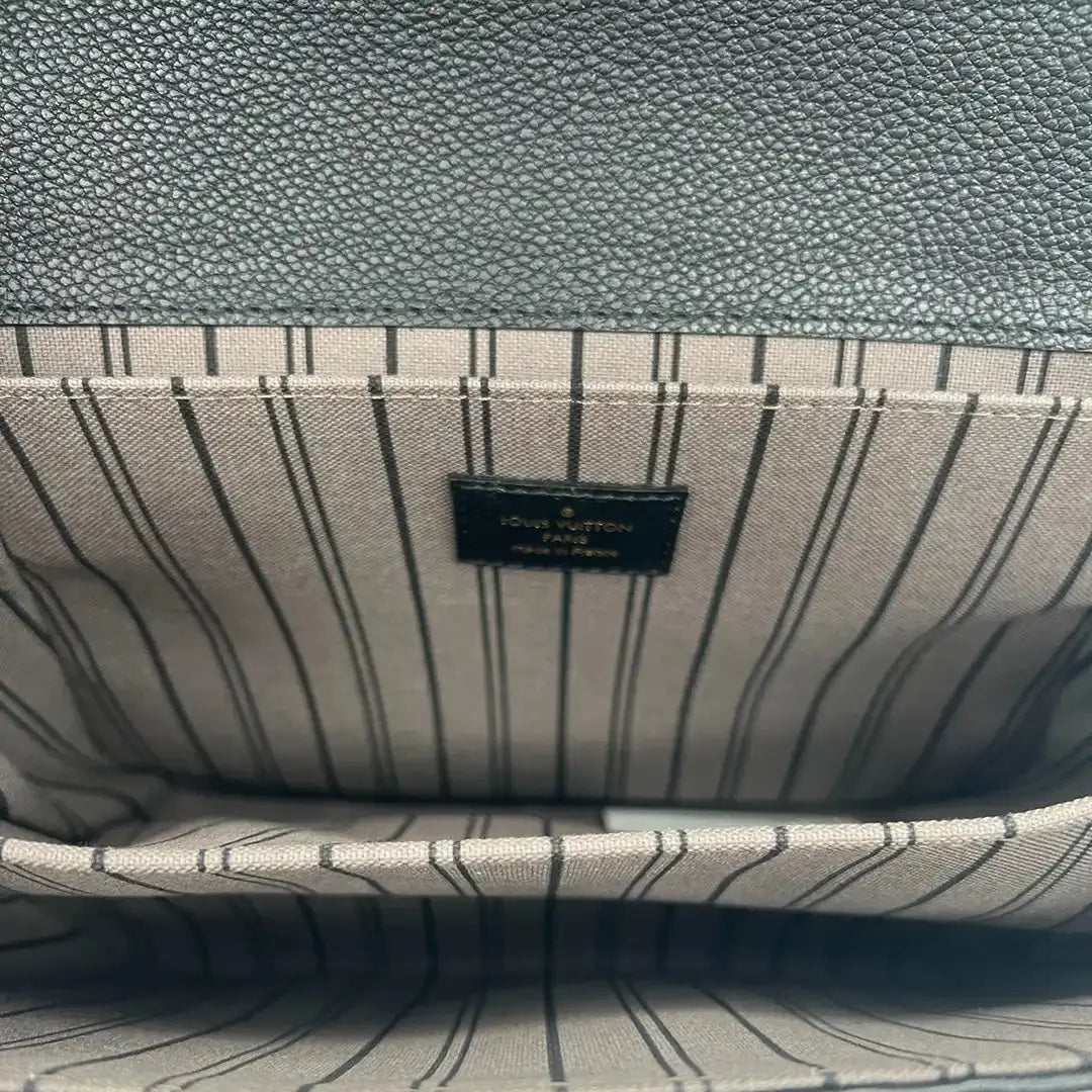 Louis Vuitton Pochette Métis Empreinte Leder schwarz / neu Fullset - Echtheitscheck