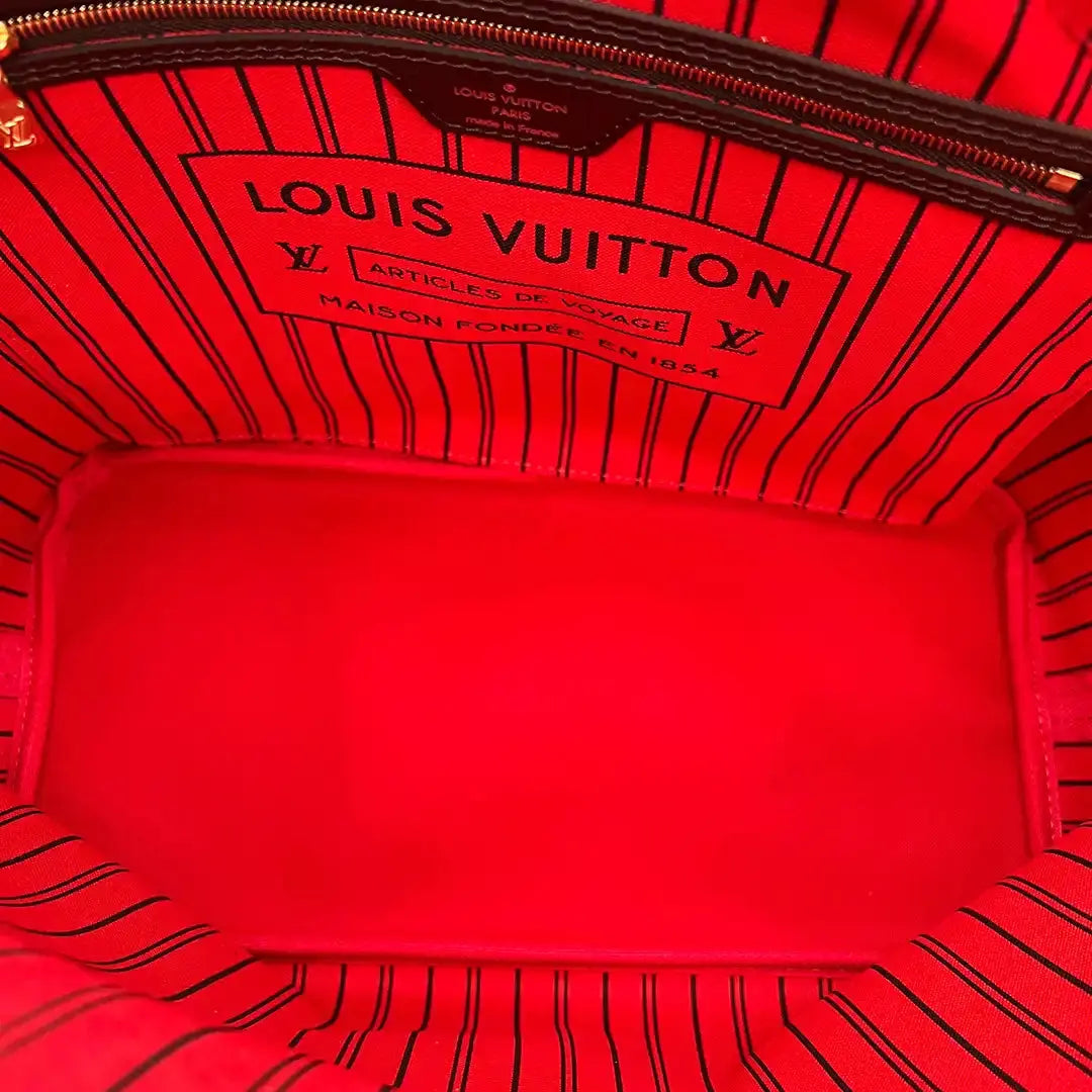 Louis Vuitton Neverfull MM Damier Ebene Canvas Cherry / neu - Echtheitscheck