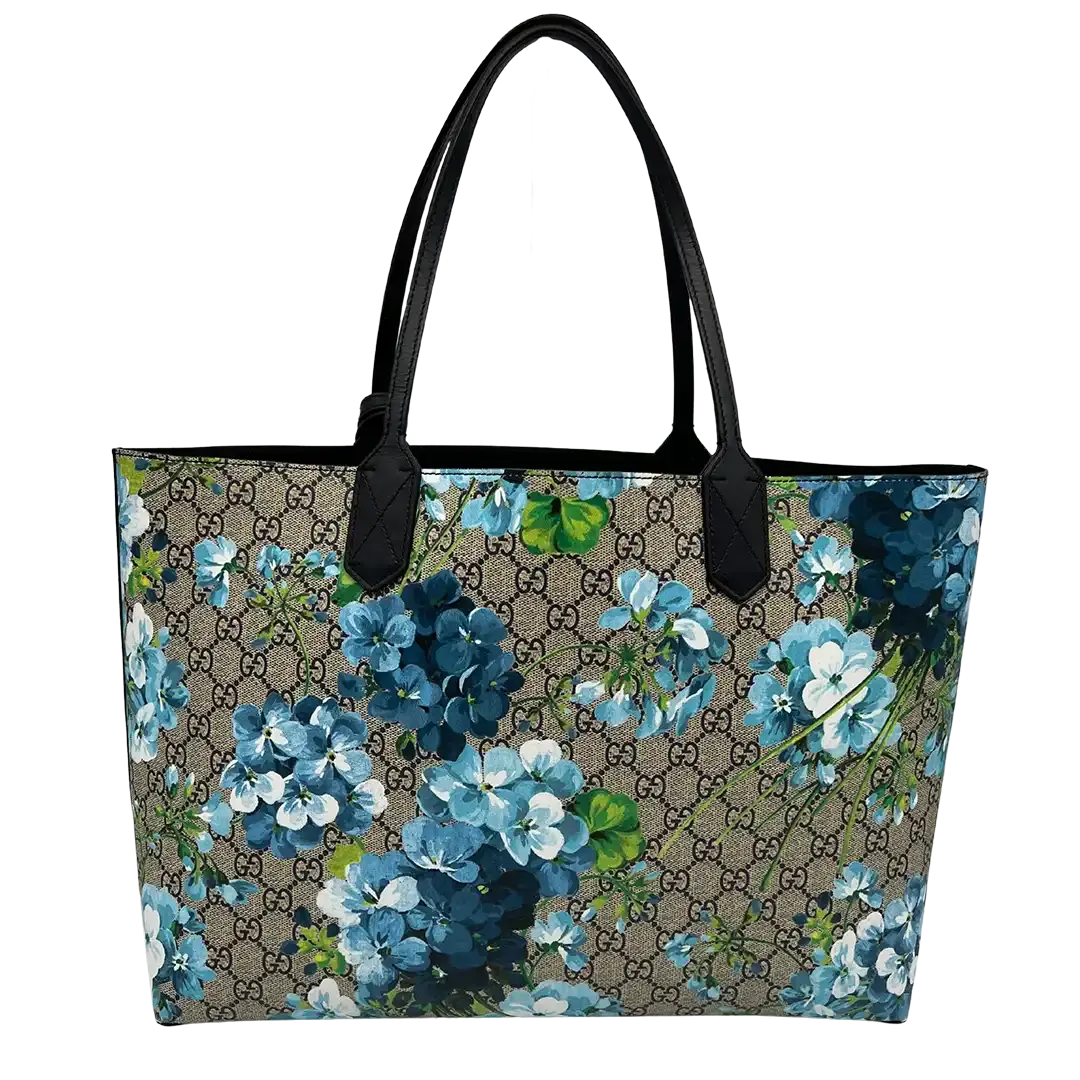Gucci Supreme Monogram Blooms Floral Wendeshopper Medium Tote Bag / neuwertig Gucci