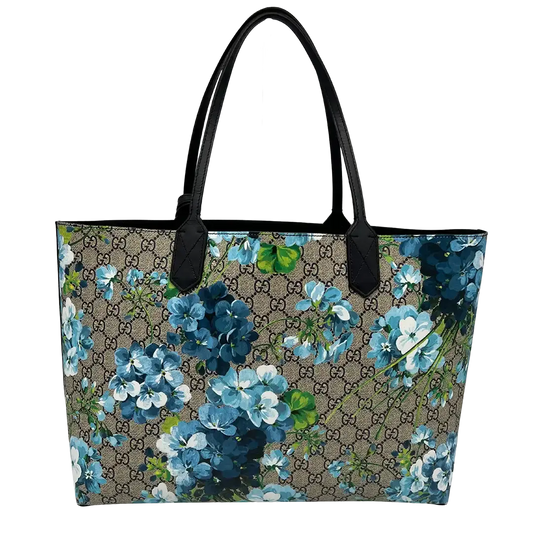 Gucci Supreme Monogram Blooms Floral Wendeshopper Medium Tote Bag / neuwertig Gucci