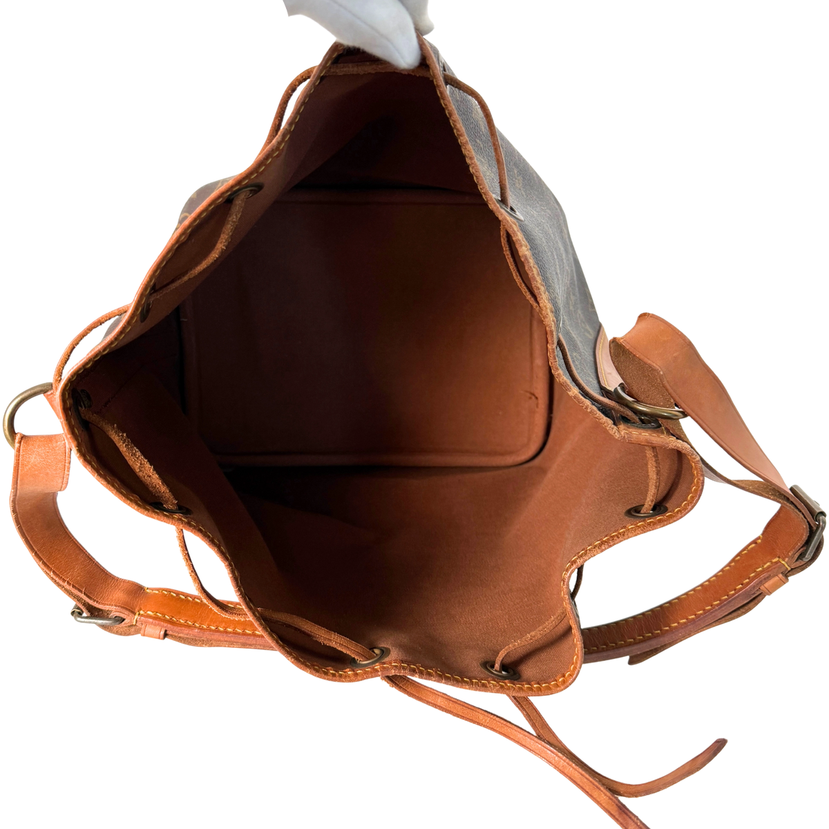 Louis Vuitton Petit Sac Noé Monogram Canvas Braun / gut Louis Vuitton