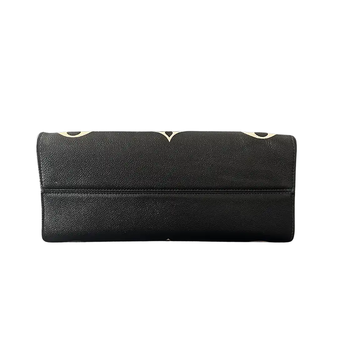 Louis Vuitton onthego MM M45495 Monogram Empreinte Leder schwarz beige / sehr gut Louis Vuitton