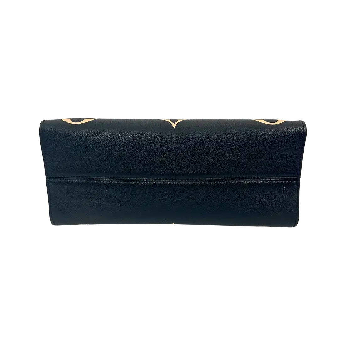 Louis Vuitton onthego MM M45495 Monogram Empreinte Leder schwarz beige / sehr gut Louis Vuitton