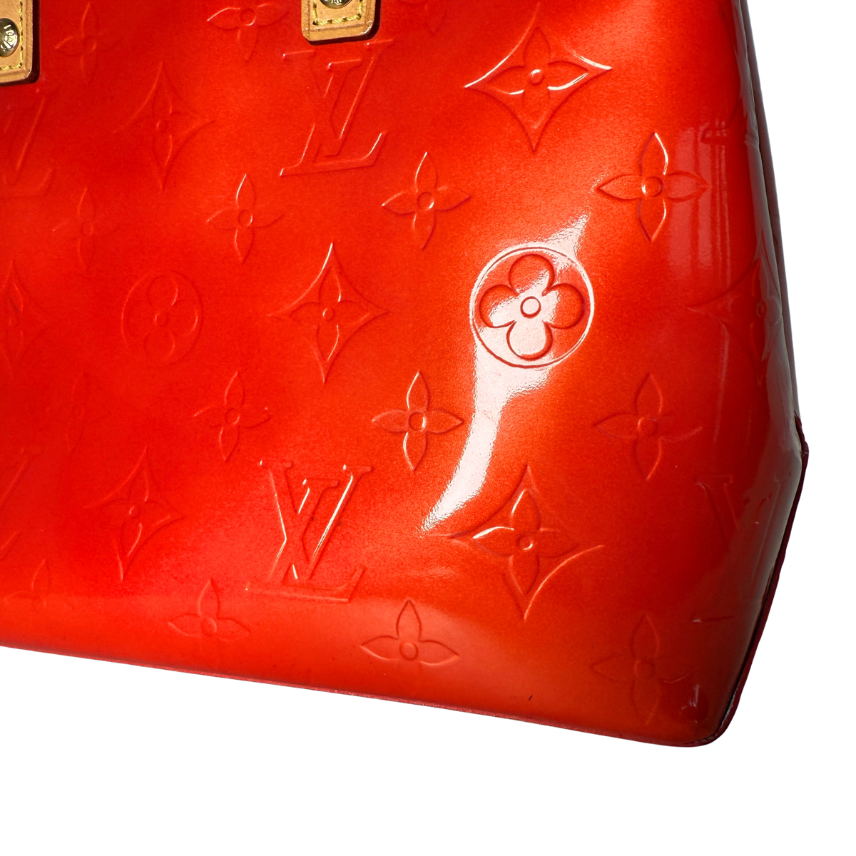 Louis Vuitton Reade PM Handtasche Monogram Vernis Rot / gut Louis Vuitton