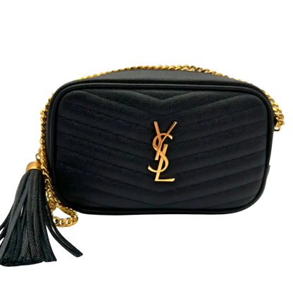 Saint Laurent Mini Lou schwarz gold  front