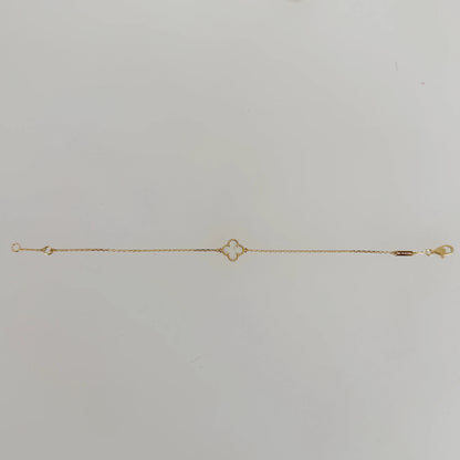 Van Cleef & Arpels Sweet Alhambra Armband Perlmutt 18K Gelbgold – Ansicht 2
